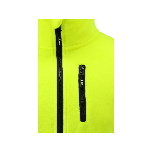 Куртка флисовая светоотражающая YATO размер XL; 3 кармана, рост- 180-184 см, 100%- полиэстер