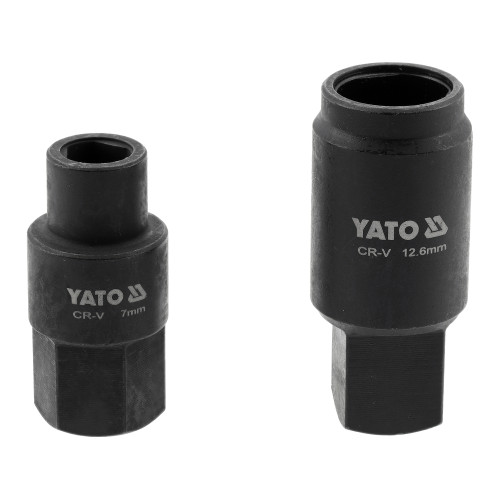 Головки торцеві для обслуговування ПНВТ YATO BOSCH тип VE, 7 і 12,6 мм, Cr-V, 2 шт YT-17524
