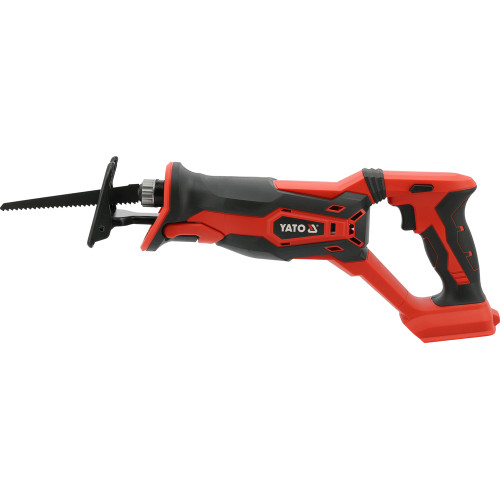 Пила шаблева акумуляторна YATO : Li-Ion 18 В,товщина відрізу-120/6 мм дерево/метал (БЕЗ АКБ)