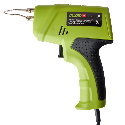 Паяльник електричний імпульсний з аксесуарами, 100 Вт Alloid Pro ES-70100