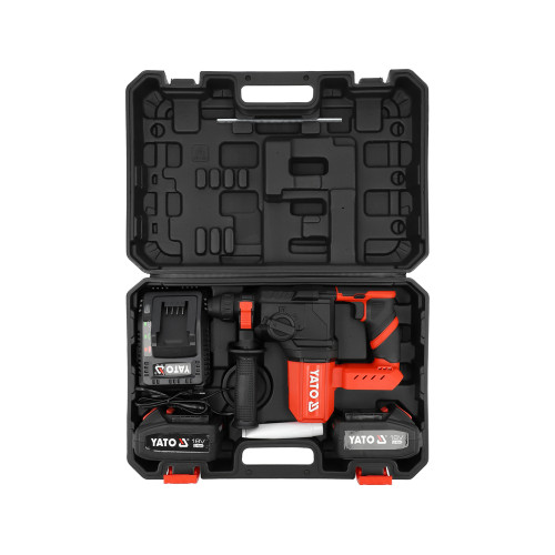 Перфоратор акумуляторний YATO YT-827722 SDS+ 18 В, 2x4.0 А·год, 2.5 Дж, до 22 мм