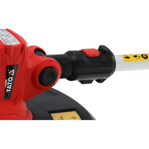 Тример акумуляторний YATO Li-Ion 18 В, ширина покосу 25/35 см, волосінь Ø1.6 мм, без акумулятора YT-85020