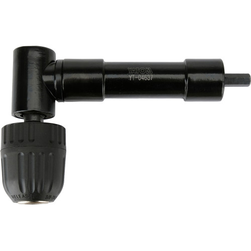 Тримач-адаптер кутовий 90° з патроном 0,8-10 мм, хвостовик 8 мм YATO YT-04637