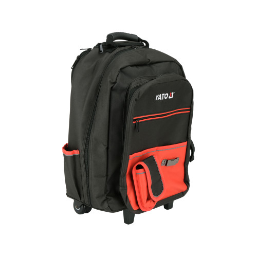 Рюкзак для инструментов YATO на колесах 350x275x505 мм, 27 л с телескопической ручкой YT-74287