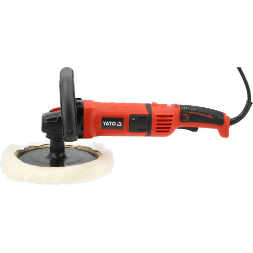Полировальная машина YATO сетевая 1400 Вт, Ø 180 мм, 600-3200 об/мин, M14 YT-82198