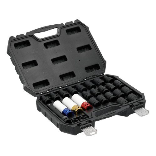 Набор ударных торцевых головок YATO 1/2" с удлинителем, 24 предмета YT-10569