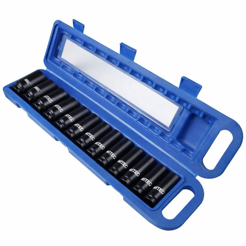 Набір ударних глибоких головок 13–32 мм, 12-гранні, 1/2", 13 од. VT14133C VIKTEC