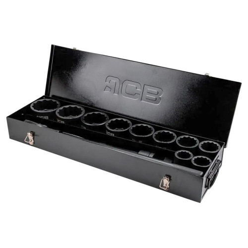 Набор ударных инструментов JCB 15 предметов 1" (12-гранные) 36-80 мм в металлическом кейсе JCB-8141-9MPB