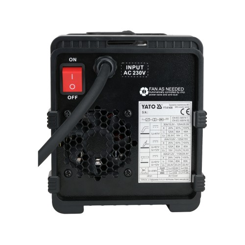 Сварочный аппарат инверторный MIG-FLUX/MMA/TIG Lift 30–125 А, 230 В YATO MagMate 135E YT-81400