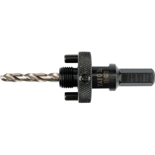 Держатель для кольцевых пил с центрирующим сверлом YATO HEX, 5/8"-18UNF, Ø32-140 мм YT-3372