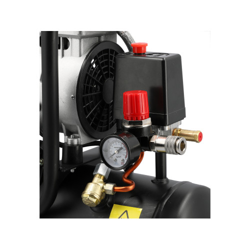 Компрессор безмасляный YATO 230 В, 550 W, 8 bar, 107 л/мин, ресивер 6 л YT-23340