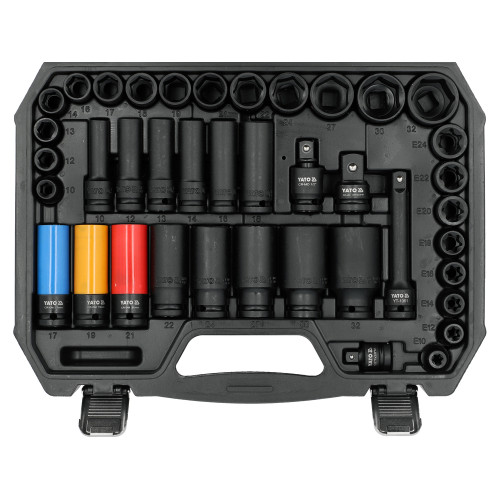 Набір ударних головок і біт з аксесуарами 1/2", 64 предмета YATO YT-10260 (CrMo, AS-Drive)