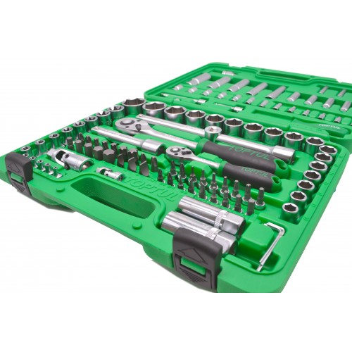Набор инструмента на 108 единиц TOPTUL 1/4"&1/2" 108ед. (6-гр.) GCAI108R