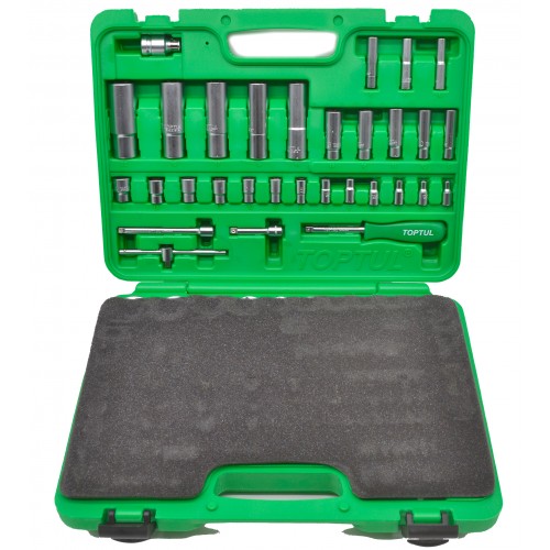 Набор инструмента на 108 единиц TOPTUL 1/4"&1/2" 108ед. (6-гр.) GCAI108R