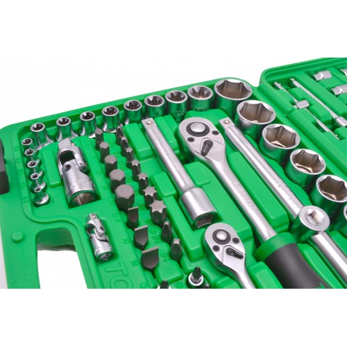 Набор инструмента на 108 единиц TOPTUL 1/4"&1/2" 108ед. (6-гр.) GCAI108R