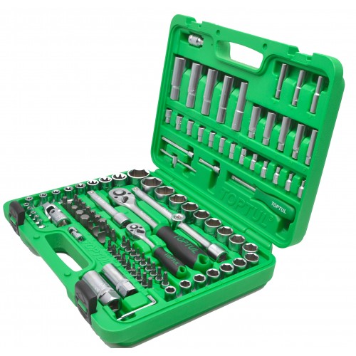Набор инструмента на 108 единиц TOPTUL 1/4"&1/2" 108ед. (6-гр.) GCAI108R