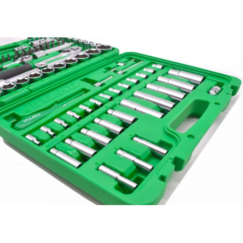 Набор инструмента на 108 единиц TOPTUL 1/4"&1/2" 108ед. (6-гр.) GCAI108R