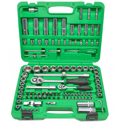Набор инструмента на 108 единиц TOPTUL 1/4"&1/2" 108ед. (6-гр.) GCAI108R