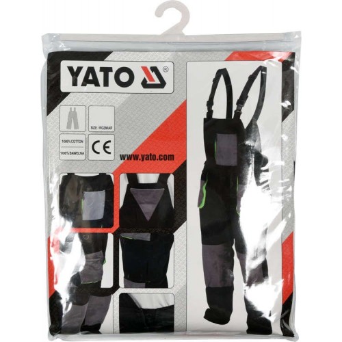 Полукомбинезон рабочий YATO, размер L/XL, 100% - хлопок
