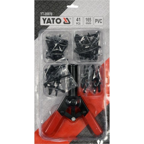 Заклепочник с комплектом пластиковых заклепок YT-35970 YATO
