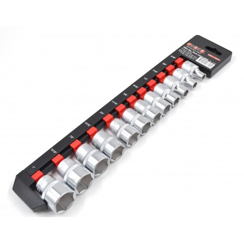 Набор головок дюймовых 1/2" 6-гранных 12 пр. (5/16"-1") (FORCE 4127)