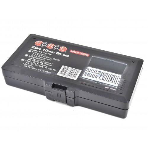 Набор насадок 1/2",10мм, HEX,TORX,SPLINE 28ед. 4283 FORCE
