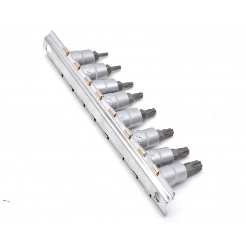 Набор головок-бит 1/4" Torx 8 пр. (T8-T40) 20812 FORCE