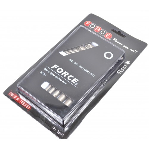 Набор угловых ключей Spline M5-M12 5ед. 5501 FORCE