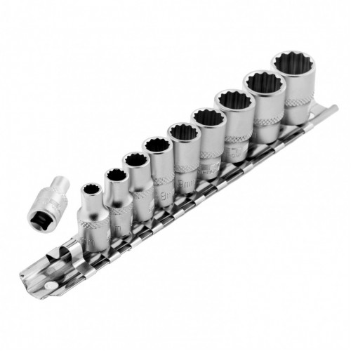 Набор торцевых головок, 1/4, двенадцатигранные, CrV, 10 шт., 4-13 мм 13606 Stels