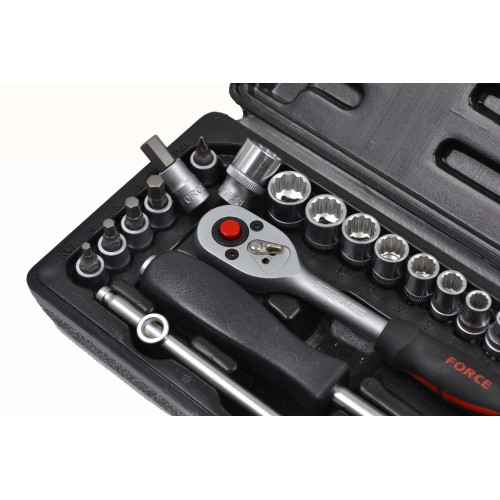 Набор инструмента 1/4" 29пр.(12гран.) FORCE 2292-9 F
