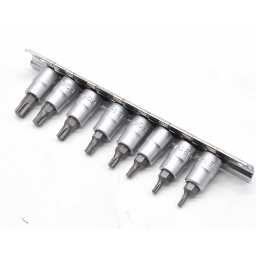 Набор головок-бит 1/4" Torx 8 пр. (T8-T40) 20812 FORCE
