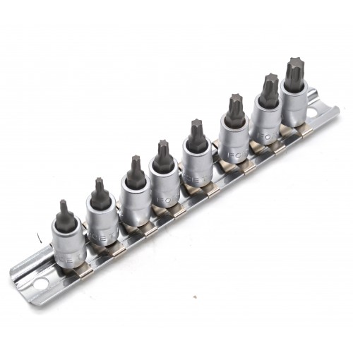 Набор головок-бит 1/4" Torx 8 пр. (T8-T40) 20812 FORCE