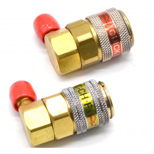 Комплект быстросъёмных муфт (2 штуки) L90° ShineYear QC - 15