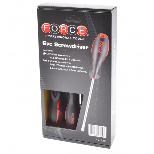 Набор отверток 6 пр.PH+Шлиц. 2068 F FORCE