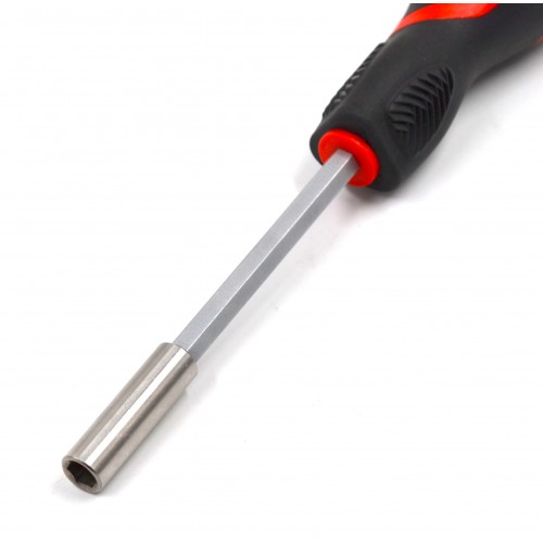 Вороток-отвёртка под насадку 1/4" 125мм. магн. FORCE 8144 F
