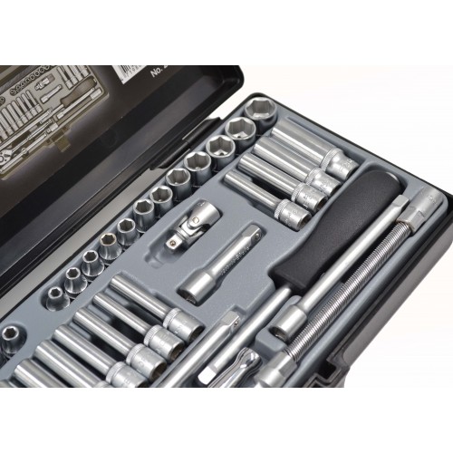 Набор инструмента 1/4" комбинированный метр.+дюйм. 40 ед FORCE 2402 F