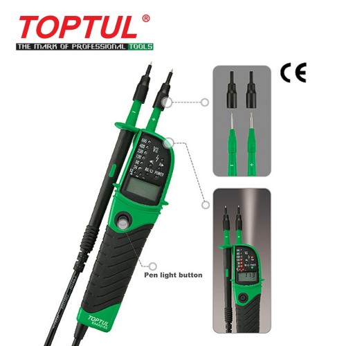 Тестер напруги мультифункціональний із цифровим дисплеєм 12~690V AC/DC TOPTUL EAAA0169