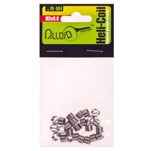 Резьбовые пружинные вставки М5х0.8 (25шт) РВ-1064 ALLOID