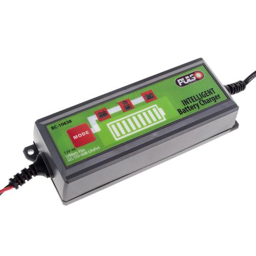 Зарядное устройство импульсное PULSO для STD, AGM, GEL, LiFePO4 12V/4.0A/1.2-120AHR/LCD/(BC-10638)