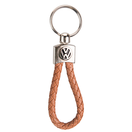 Брелок кож. зам.  плетёный BR VOLKSWAGEN (кож. зам. плет BR VLK)