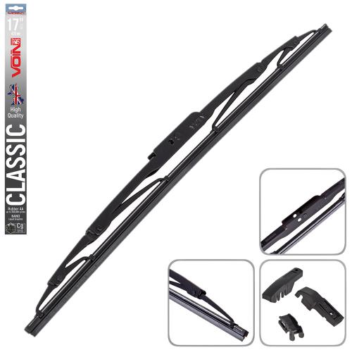 Щетки стеклоочистителя VOIN-605-17 каркасные VOIN-17" 430 мм (TP405-SW-17") CLASSIC (V-WB17-430)