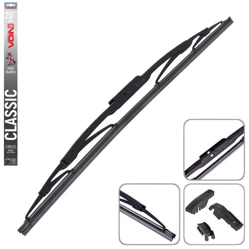 Щетки стеклоочистителя VOIN-605-20 каркасные VOIN-20" 500 мм (TP405-SW-20") CLASSIC (V-WB20-500)