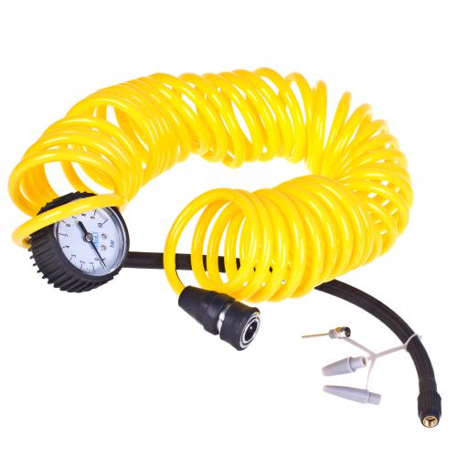 Компрессор "Торнадо" КА-Т12191 150psi/28Amp/90л/клеммы/фонарь/шланг 7,5м с дефлятором/2 цилиндра (КА-Т12191)
