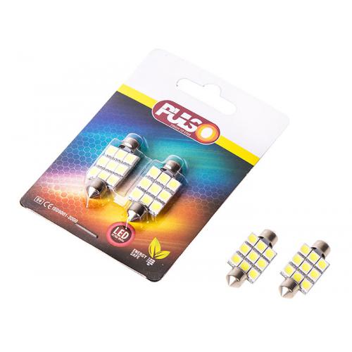 Лампи PULSO/софітні/LED SV8.5/T11x36mm/9 SMD-5050/12v/White (LP-85369)