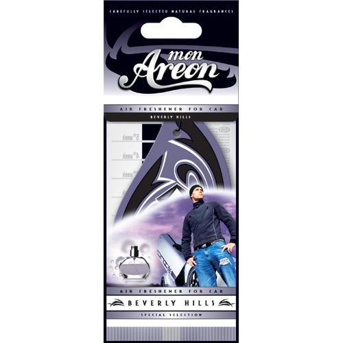 Освежитель воздуха AREON сухой листик "Mon" Beverly Hills/Беверлi хiлс (MA06)