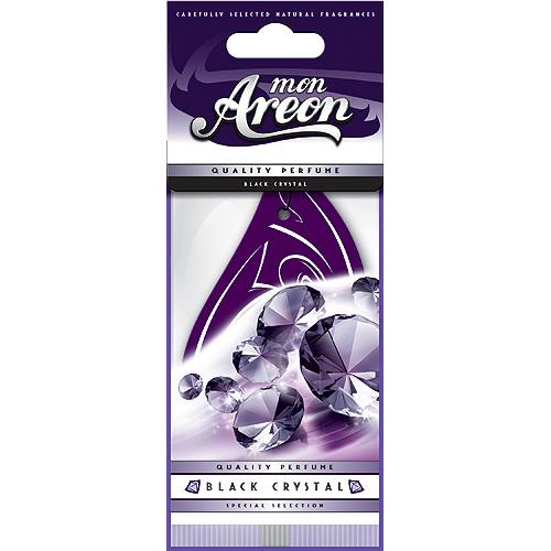 Освежитель воздуха AREON сухой листик "Mon" Black Crystal/Черный кристал (MA23)