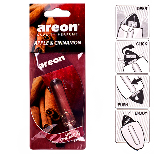 Освежитель воздуха жидкий листик AREON "LIQUID" Apple & Cinnamon 5ml (LR07)