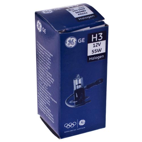 Лампа GE галогенная Н3 55W 50340 PK22S/12V (50340/20729)