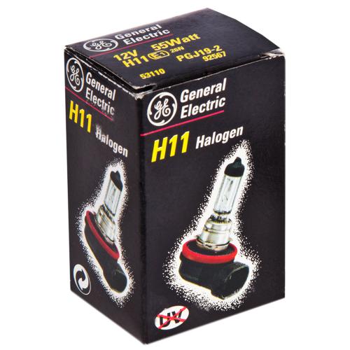 Лампа GE галогенна Н11 55W 92567/53110 PGJ19-2 DOT/12V (92567/53110)