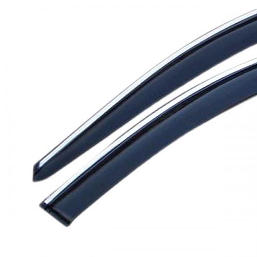 Дефлекторы окон Mercedes R-klasse W-251 2006-2013 С Хром Молдингом (MB41-M)